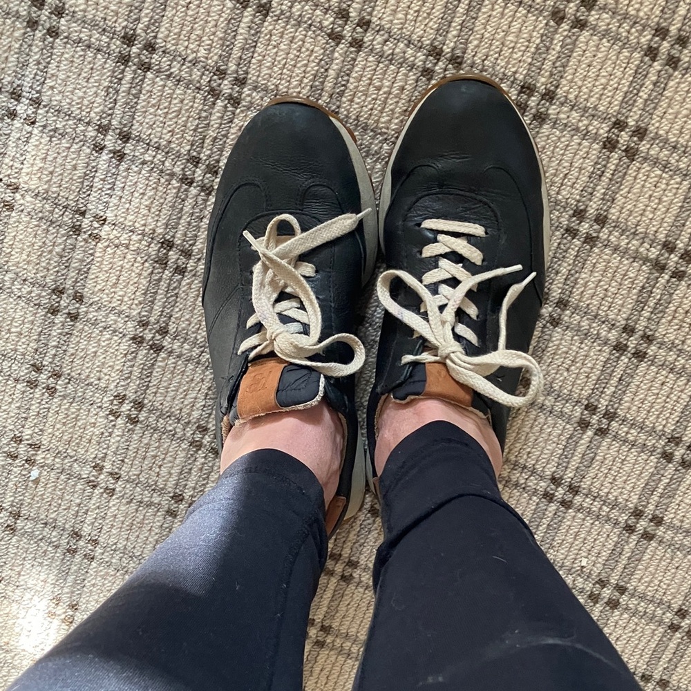 Paul Green Black and Tan Sneakers